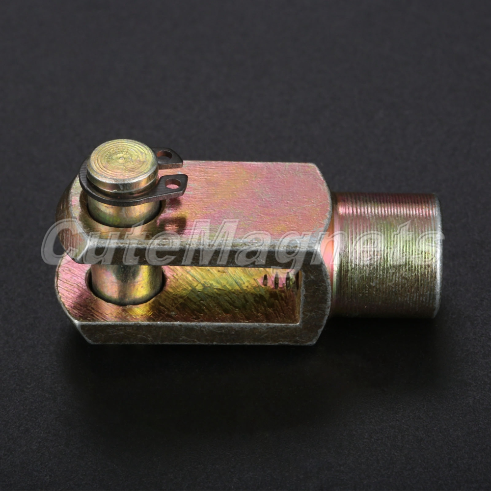 M8x1.25mm Pneumatic Cylinder Piston Rod Clevis Nose Mount Linking Units 20mm Bore