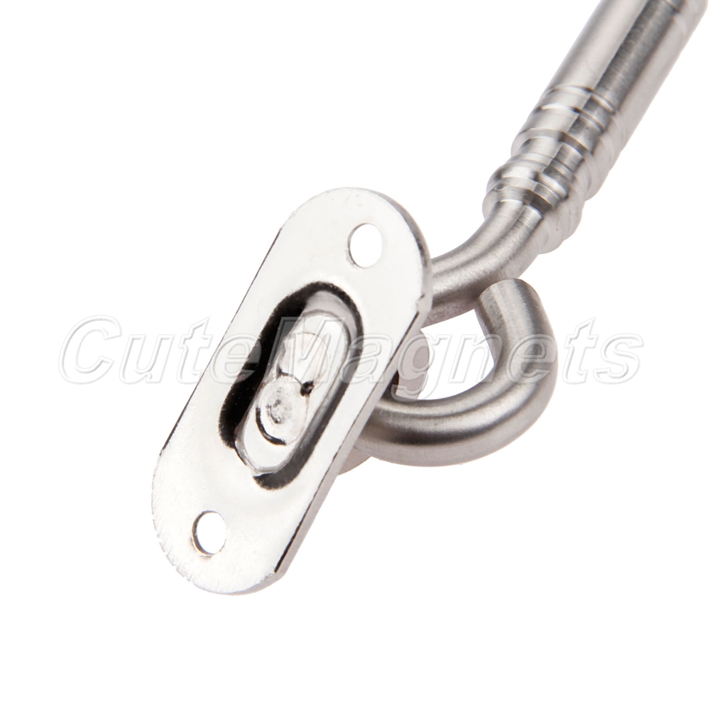 Cabin Hook and Eye Shed Gate Door Latch 4" 8" Stainless Steel With 4