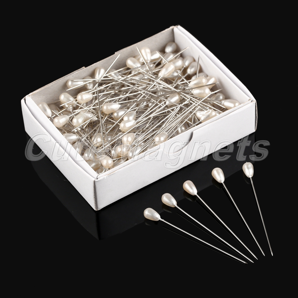 144pcs Drops Pearl Head Pins Dressmaking Decorating Craft Tool Sewing Needles - Picture 7 of 8
