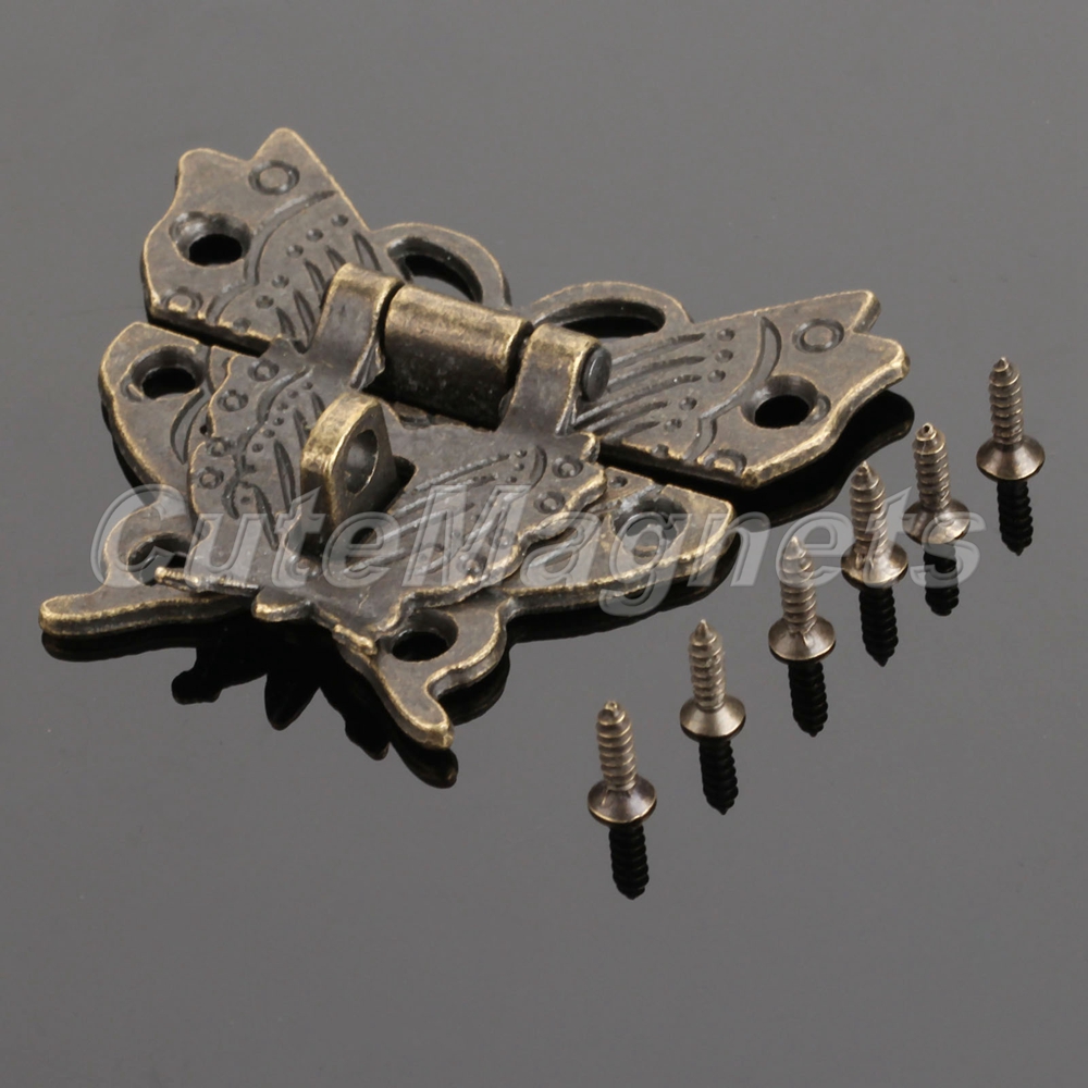 Antique Bronze Butterfly Jewelry Box Clasp Hasp Cupboard Drawer Latches 600231250177 eBay