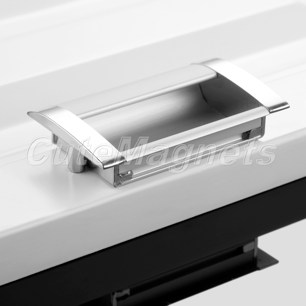 Rectangular Zinc Alloy Drawer Door Knob Pull Recessed Handle Kitchen