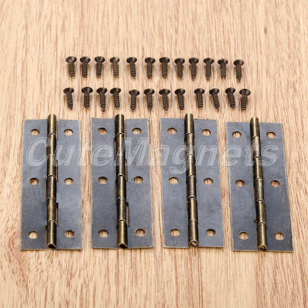 4pcs Cupboard Wardrobe Hinges Furniture Door Hinges Hardware