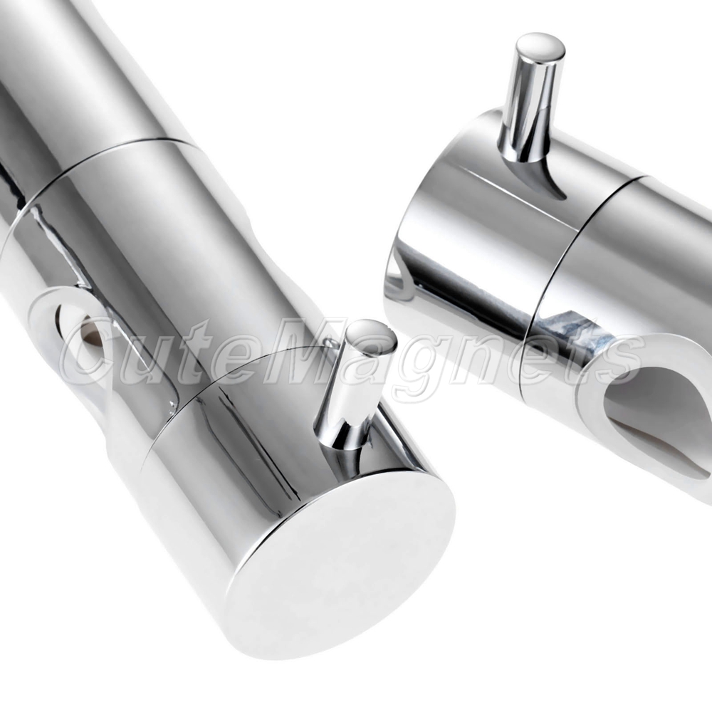 ABS Adjustable Shower Head Holder Rail Clamp Slider Riser Bracket Slide