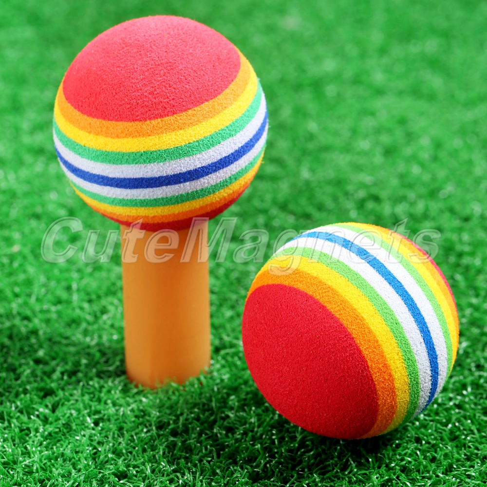 10/20/50 Soft Golf Swing Practice Foam Balls Sponge Practice Rainbow Balls EVA - Picture 11 of 12