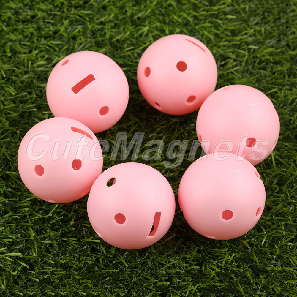 Airflow Hollow Perforated Plastic Golf Balls Practice Training Balls