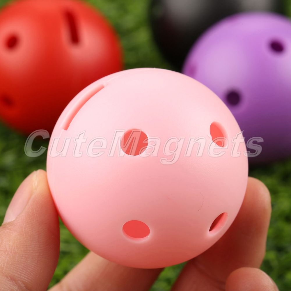 Airflow Hollow Perforated Plastic Golf Balls Practice Training Balls