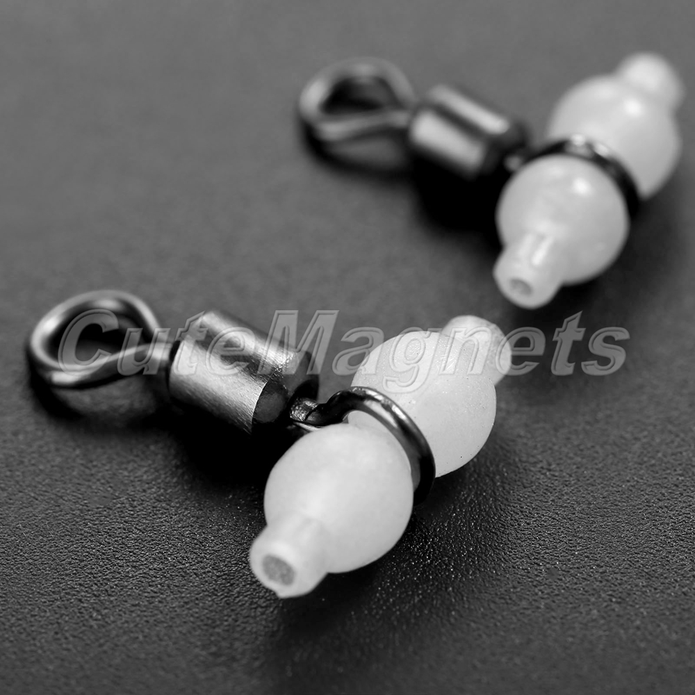 3 Way Outdoor Fishing Rolling Swivels Metal+Plastic Hook Connector